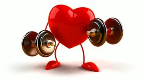 cute heart working out 